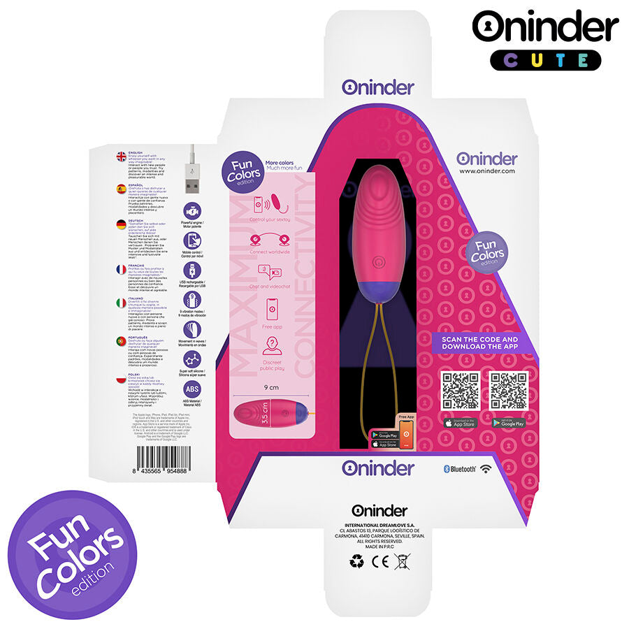 Oninder Cute Love Pleasure kopogtató vibrotojás (8)