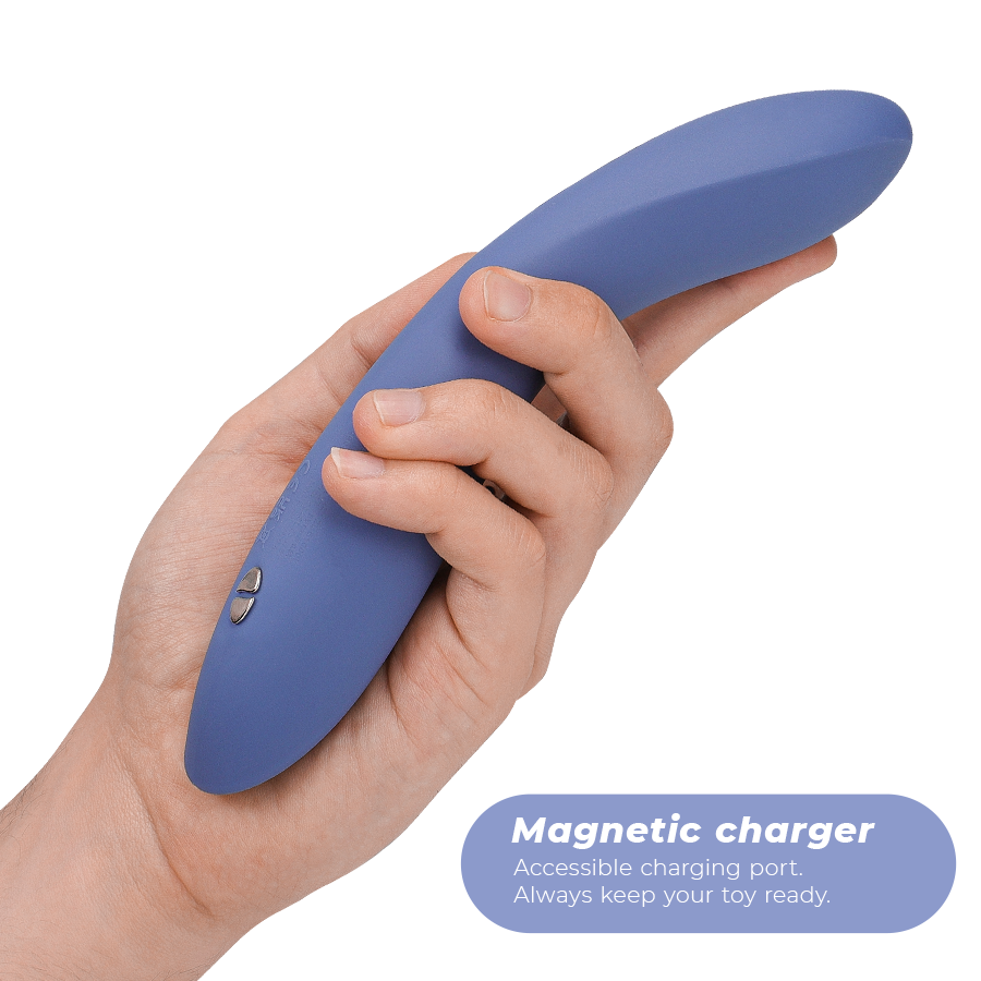 We-Vibe Rave 2 Kék vibrátor csavart formával, könnyű kezelhetőség, maximális kényelem