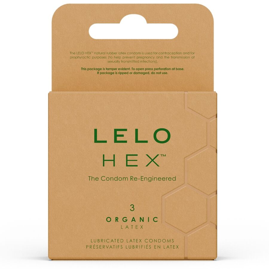 LELO HEX Organic óvszer L-argininnel – 3 db