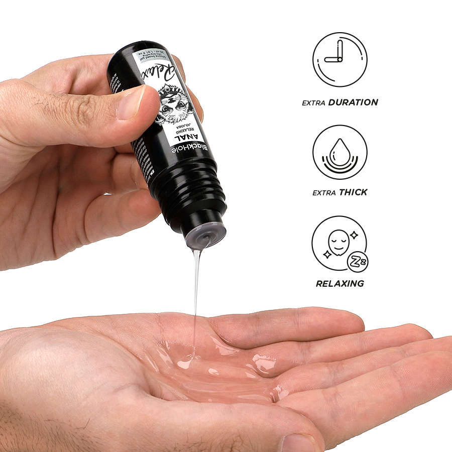 Black Hole Relax jojobás, szilikonbázisú anál síkosító – 30 ml (3)