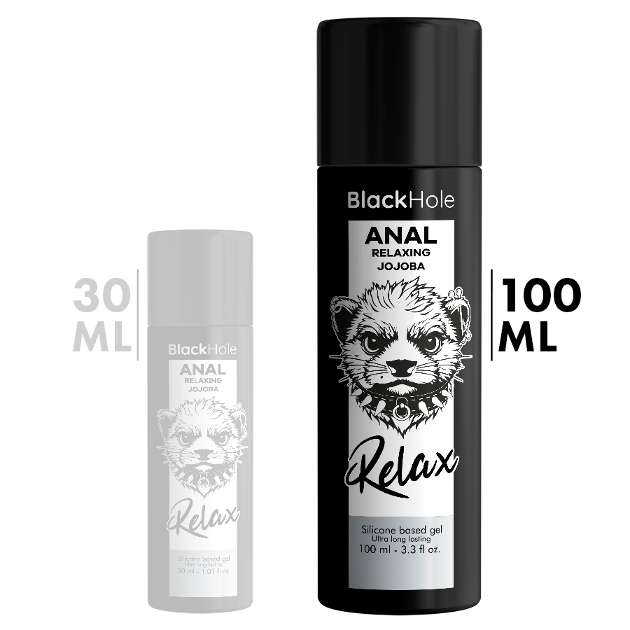 Black Hole Relax jojobás, szilikonbázisú anál síkosító – 100 ml (2)