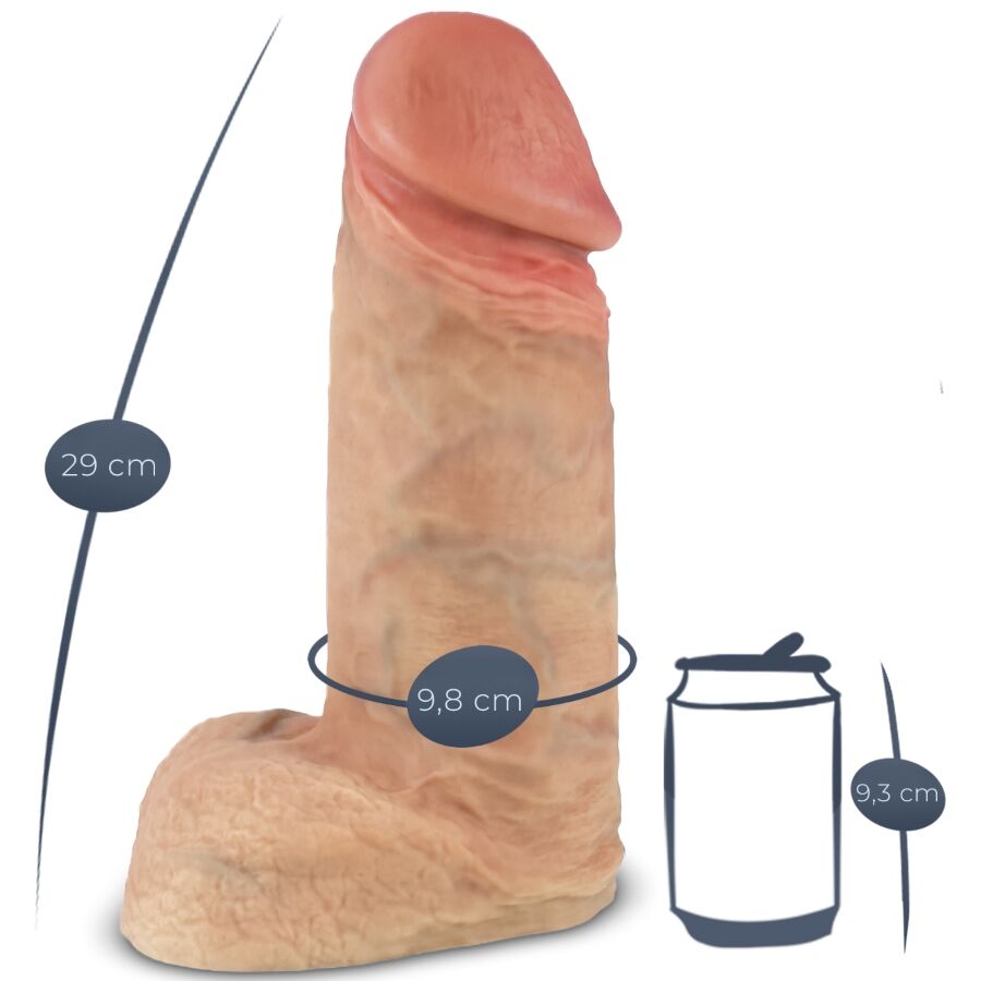 Silexd Model 1 Xtreme élethű óriásdildó, 28 cm (6)