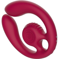 Snail Vibe Gizi Duo távirányítós párvibrátor – bordó (3)