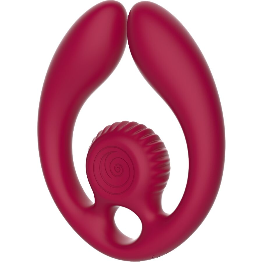 Snail Vibe Gizi Duo távirányítós párvibrátor – bordó (4)