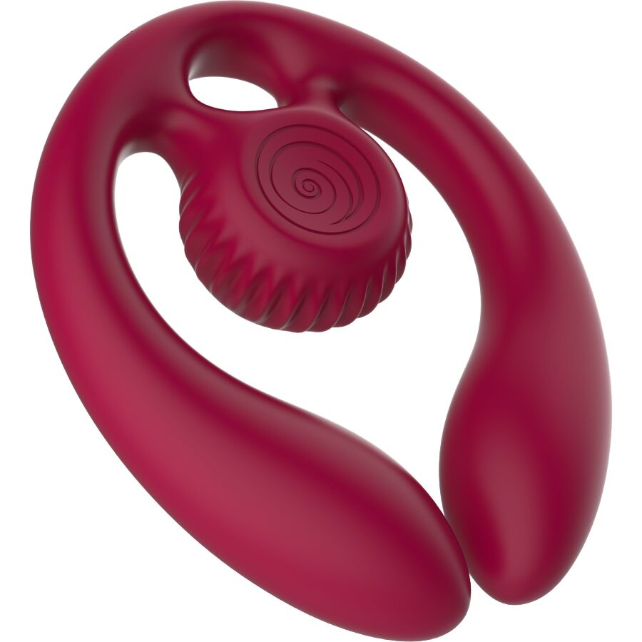 Snail Vibe Gizi Duo távirányítós párvibrátor – bordó (2)