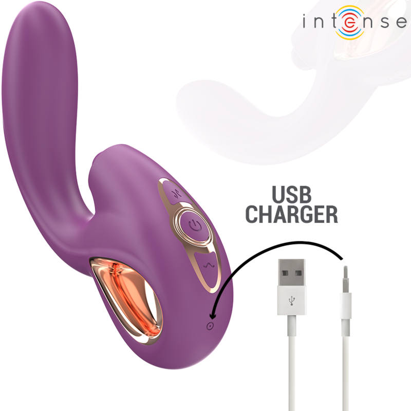Intense Lali lökő, kopogtató G-pont-vibrátor – lila (7)