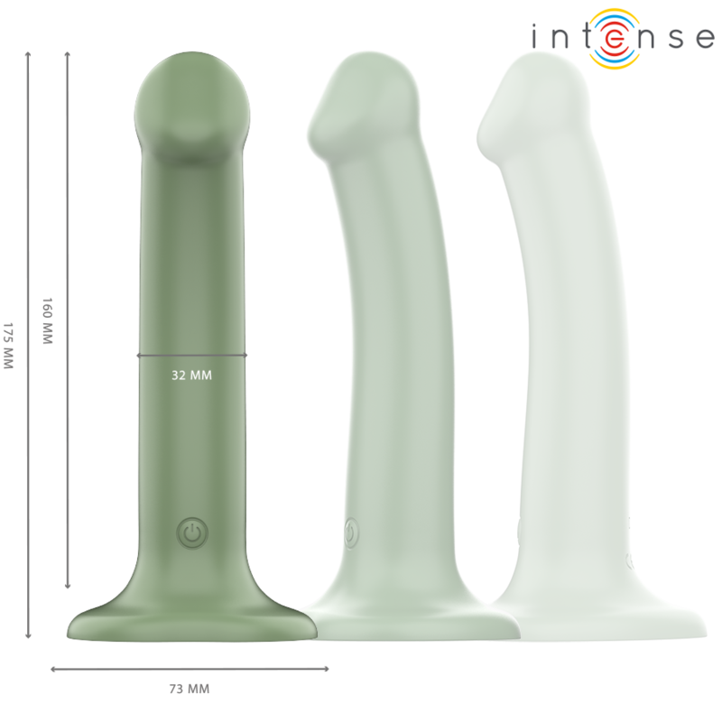 Intense Becca tapadókorongos távirányítós vibrátor – zöld (3)