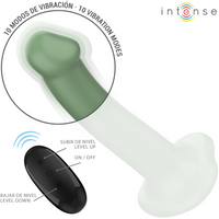 Intense Becca tapadókorongos távirányítós vibrátor – zöld (4)
