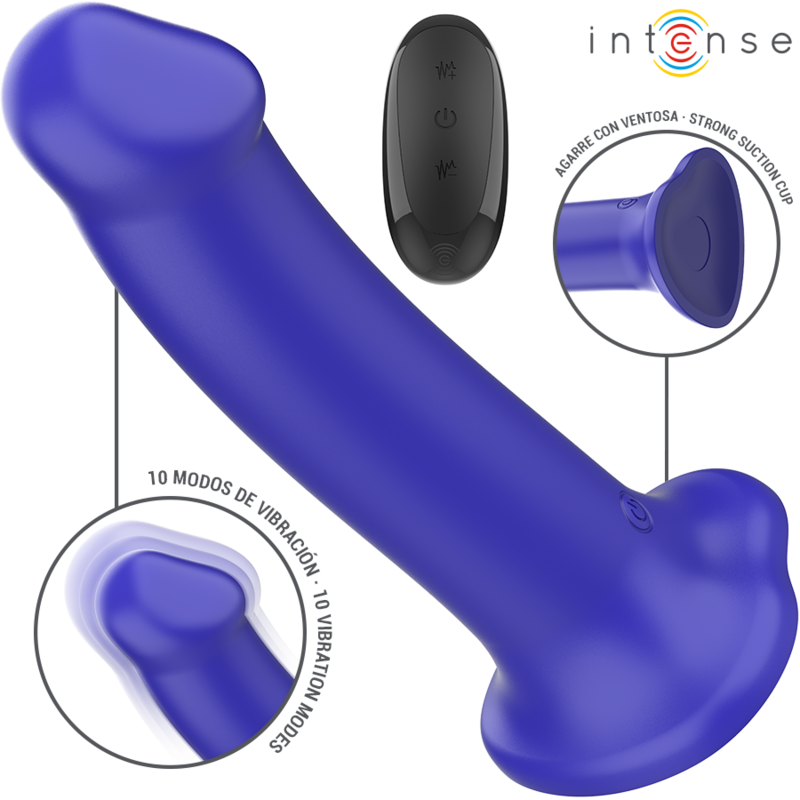 Intense Victoria tapadókorongos vibrátor – sötétkék