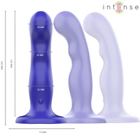 Intense Shorty tapadókorongos távirányítós vibrátor – kék (3)