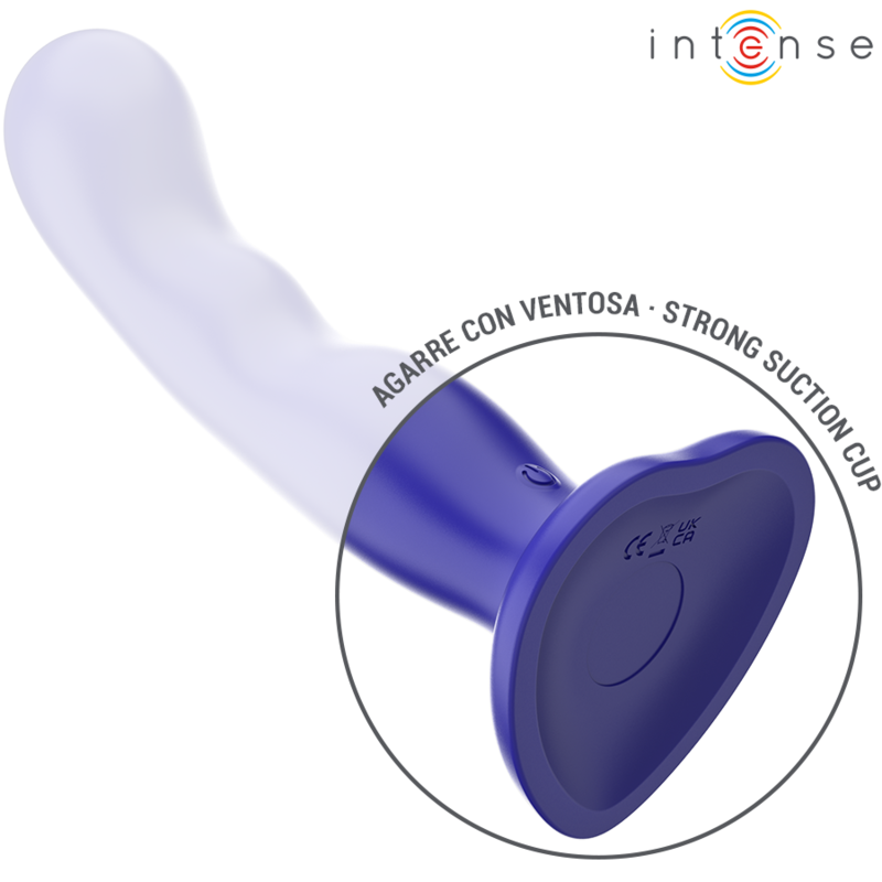 Intense Shorty tapadókorongos távirányítós vibrátor – kék (6)