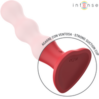 Intense Cody tapadókorongos távirányítós vibrátor – piros (6)