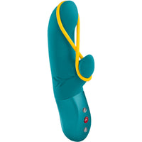 Fun Factory Amorino türkiz G-pont-vibrátor szilikon pánttal, erős rezgéssel – vízálló, újratölthető
