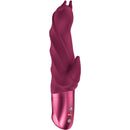 Fun Factory Darling Devil csiklóizgatós G-pont vibrátor Bordó oldalnézetből, rugalmas csiklókaros formával