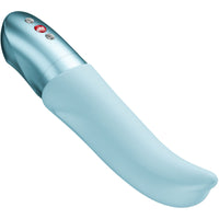 Fun Factory Diva Dolphin Kék színű – oldalnézet, kényelmes fogás, pontos G-pont stimuláció, sima felszín