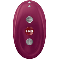 Fun Factory Mea csiklóvibrátor Bordó színben, kompakt méret, innovatív Air Pulse technológia.