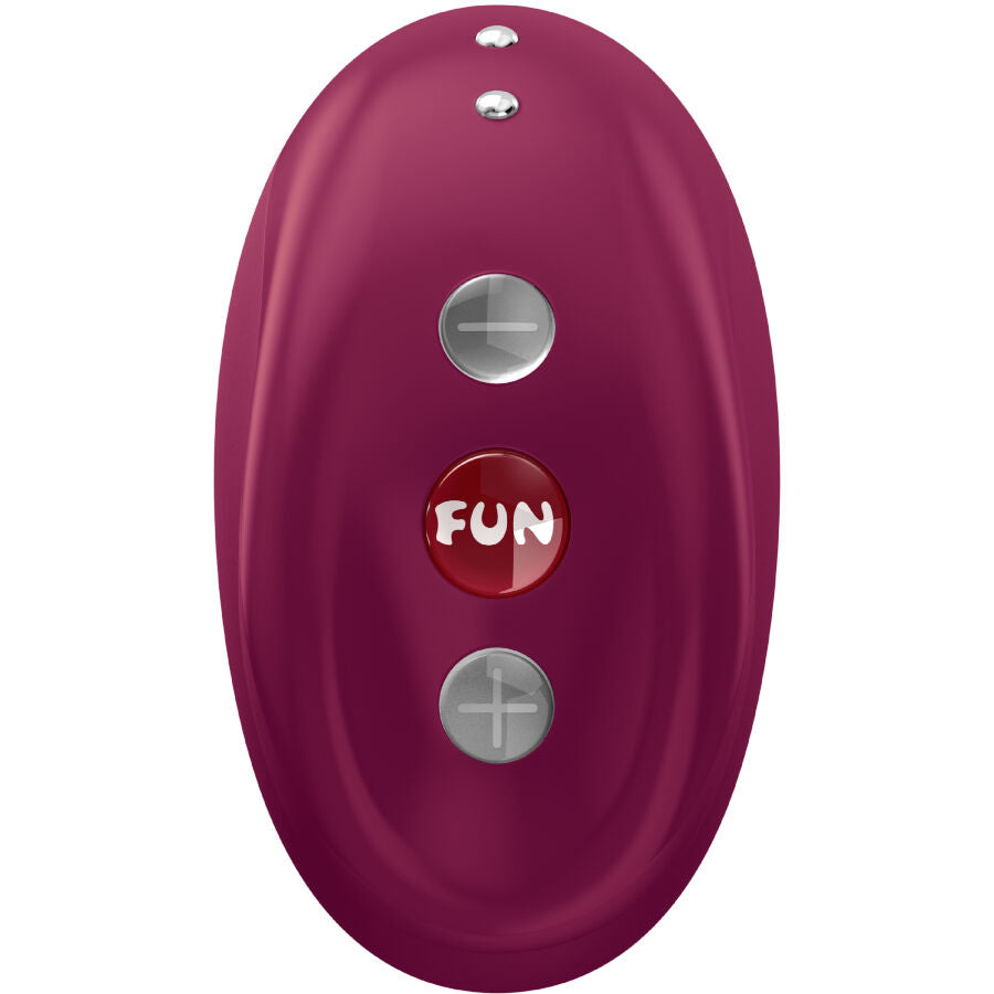 Fun Factory Mea csiklóvibrátor Bordó színben, kompakt méret, innovatív Air Pulse technológia.