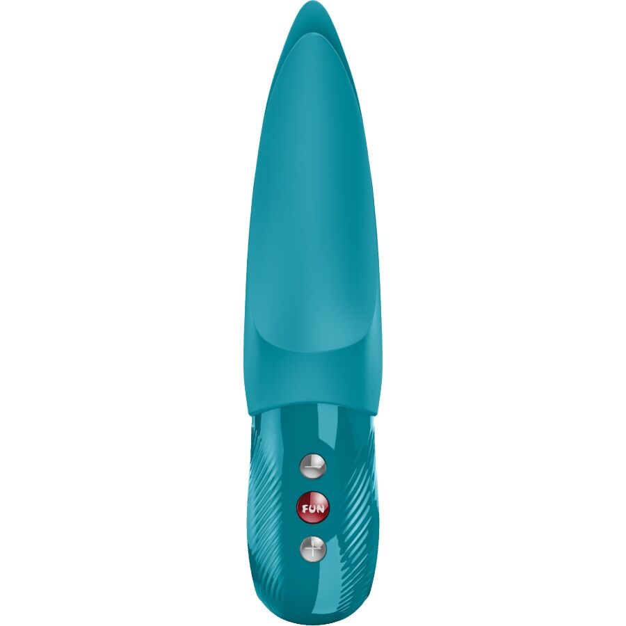 Türkiz Fun Factory Volta vibrátor, ergonomikus fogás, különleges kettős stimuláció, vízálló kivitel.