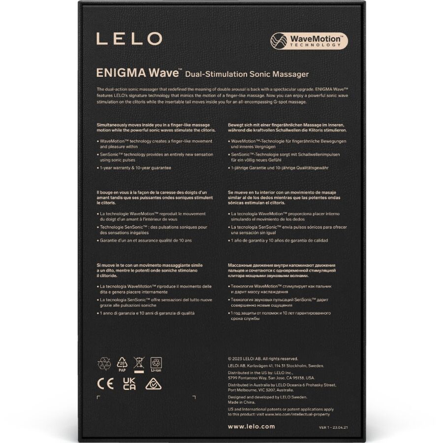 LELO Enigma Wave hármas szónikus vibrátor – lila (5)