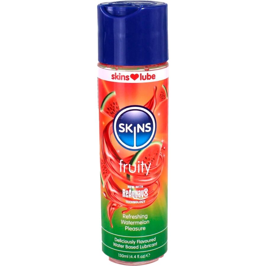 Skins Tasty ízesített vízbázisú síkosító – 130 ml – Görögdinnye (6)