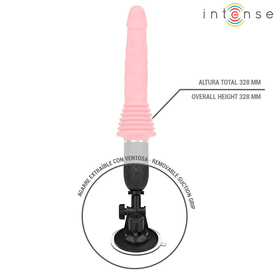 Intense Cynthia távirányítós lökő vibrátor – piros (7)