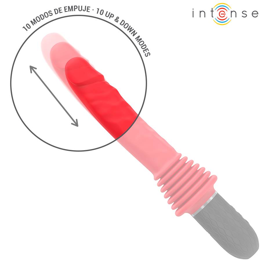 Intense Cynthia távirányítós lökő vibrátor – piros (8)