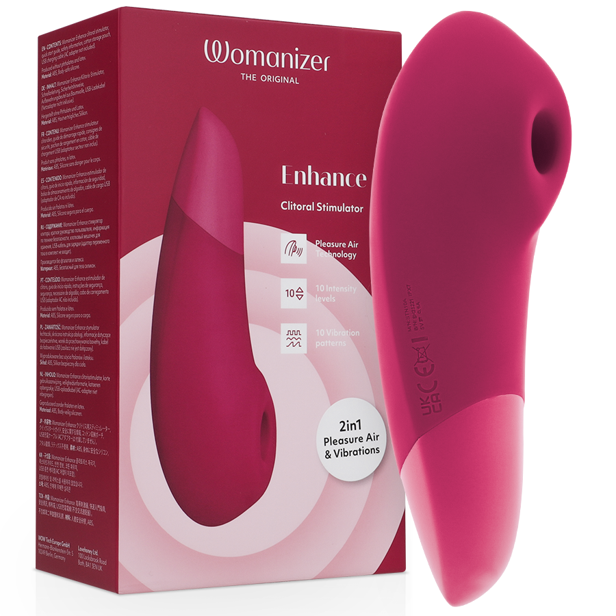 Womanizer Enhance léghullámos csiklóvibrátor – rózsaszín
