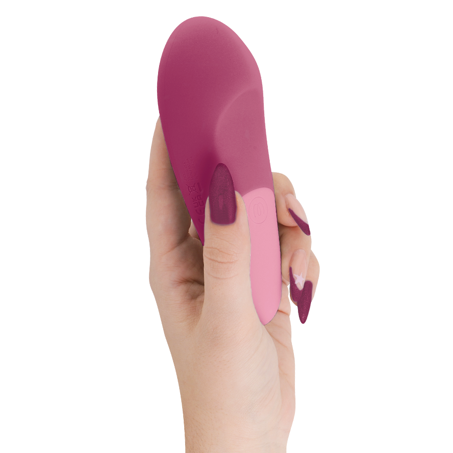 A Womanizer Vibe Lay-on Mályva színű csiklóvibrátor hordozható