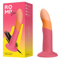 Romp Dizi tapadókorongos szilikondildó, 18 cm