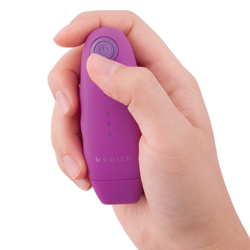 B Swish Bnaughty Unleashed távirányítós minivibrátor – lila (6)