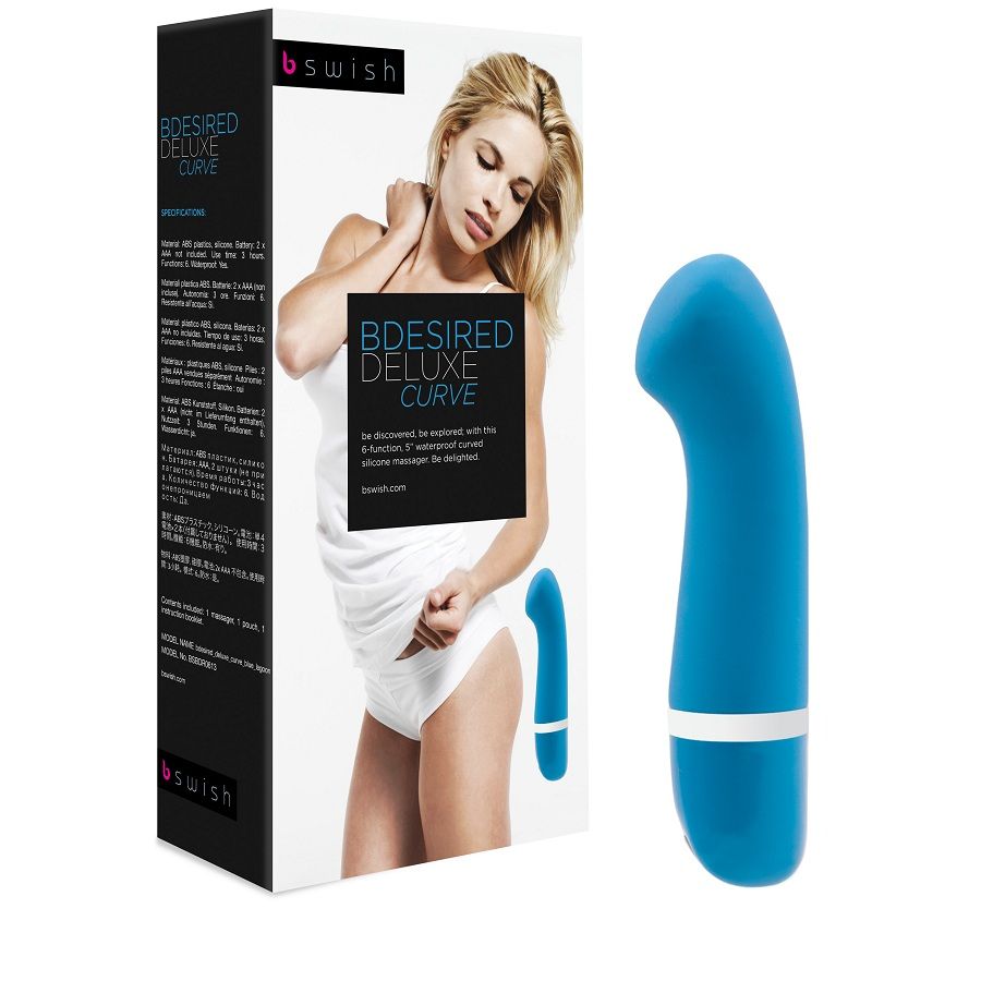 B Swish Bdesired Deluxe Curve G-pont-vibrátor – kék (2)