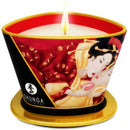 Shunga Caress by Candlelight masszázsgyertya – Eper és pezsgő, 170 ml (4)