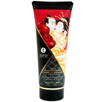 Shunga ízesített masszázskrém – 200 ml – Eper és pezsgő (3)