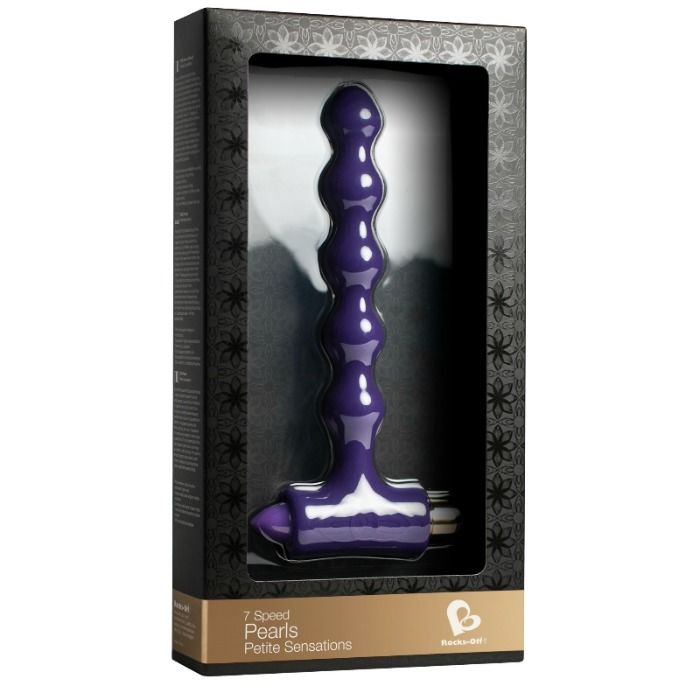 Rocks-Off Petite Sensations Pearls análvibrátor – lila (2)