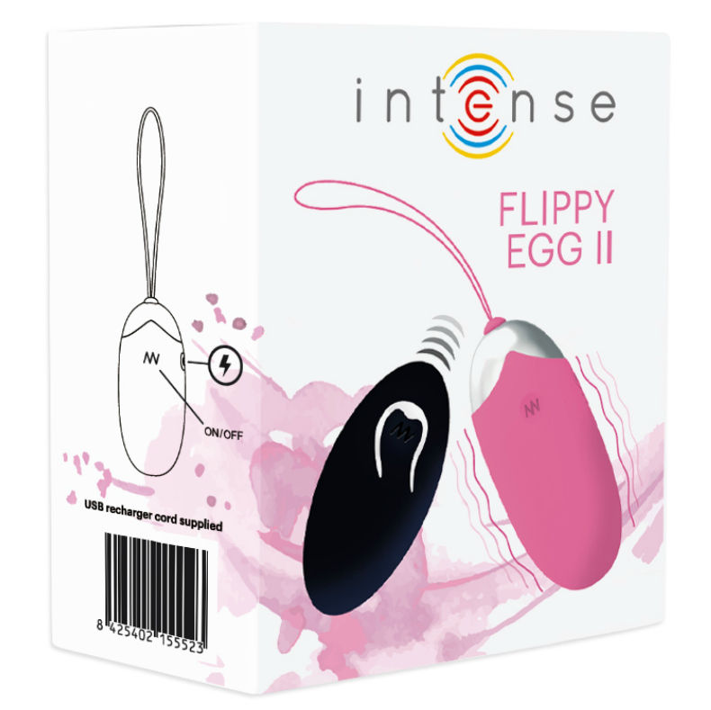 Intense Flippy II tölthető, távirányítós vibrotojás – rózsaszín (5)