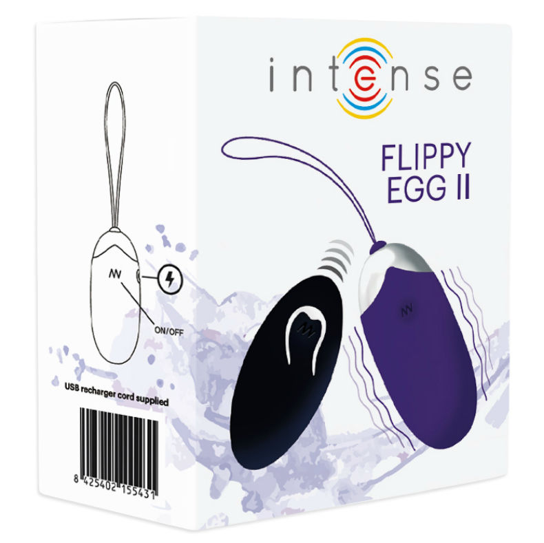 Intense Flippy II tölthető, távirányítós vibrotojás – lila (5)