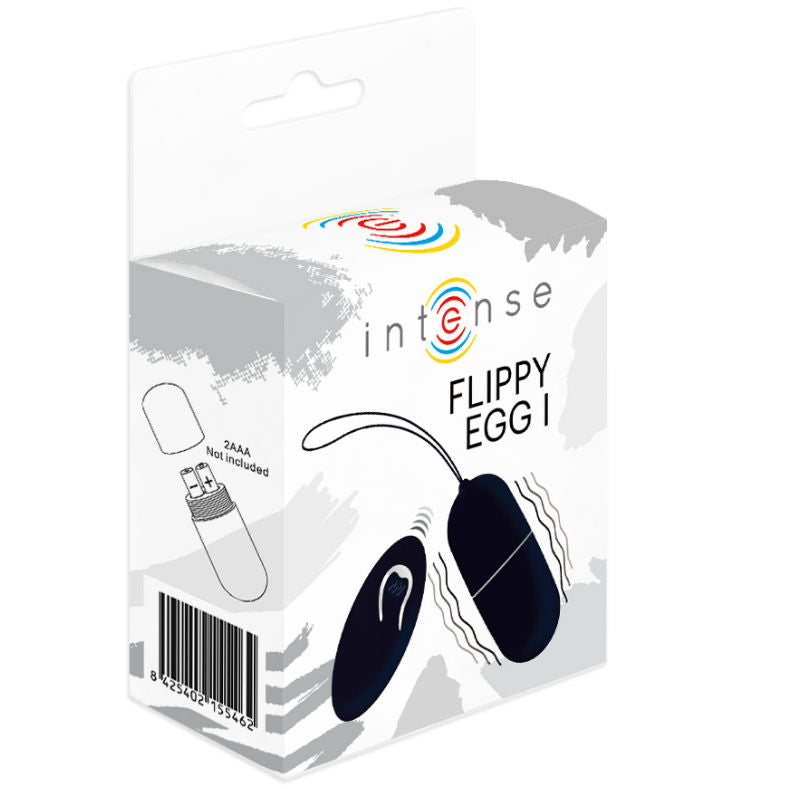 Intense Flippy I távirányítós vibrotojás – fekete (5)
