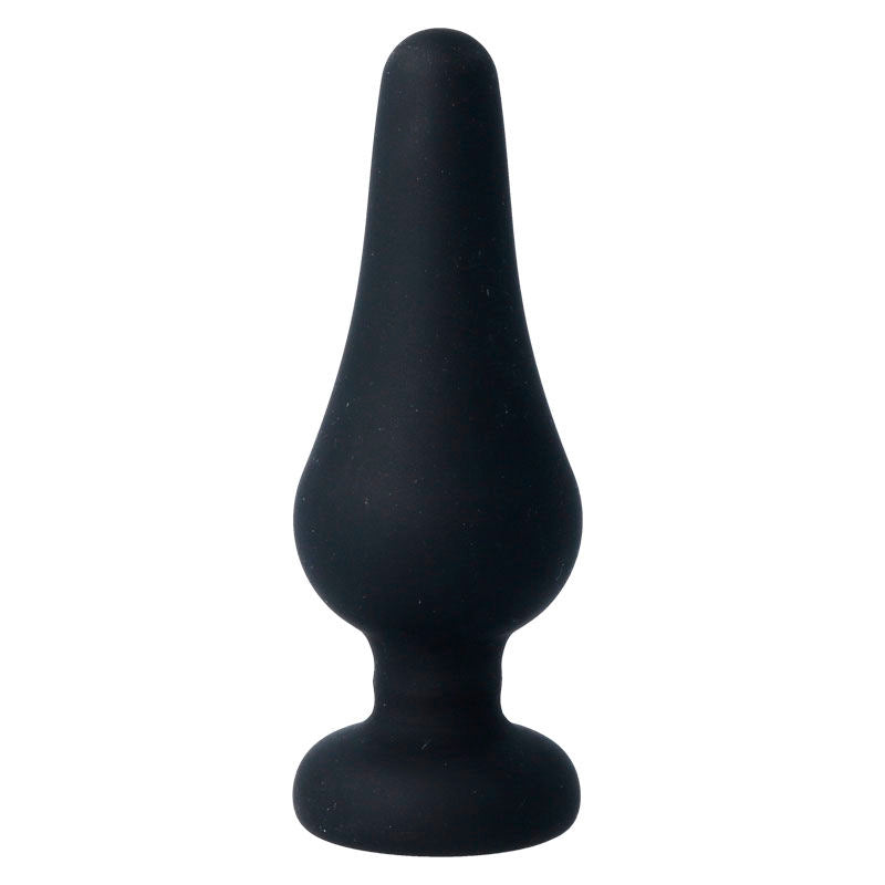 Intense Pipo L szilikon análdugó, fekete, 13 cm (3)