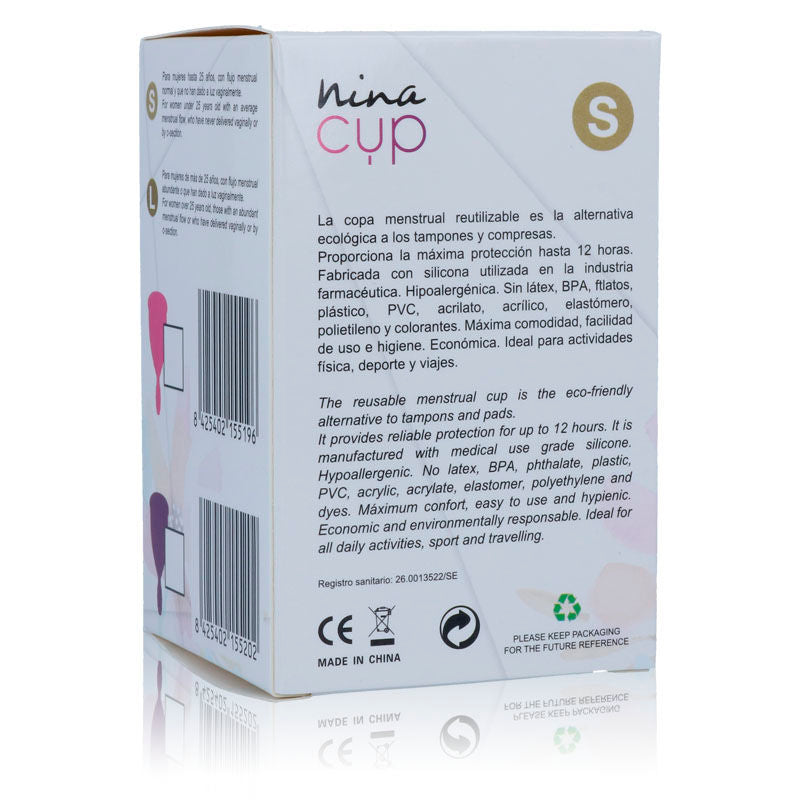 Nina Kikí Nina Cup menstruációs kehely – Rózsaszín, S (11)