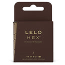 LELO HEX Respect XL nagy méretű óvszer – 3 db