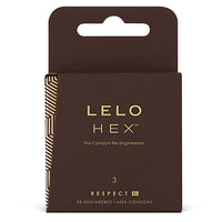 LELO HEX Respect XL nagy méretű óvszer – 3 db