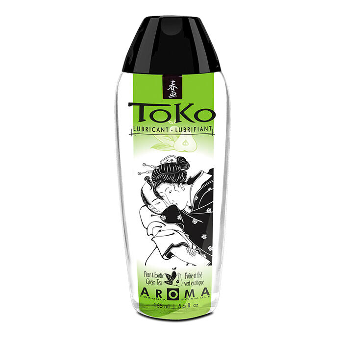 Shunga Toko Aroma ízesített vízbázisú síkosító – 165 ml – Körte és zöld tea (6)