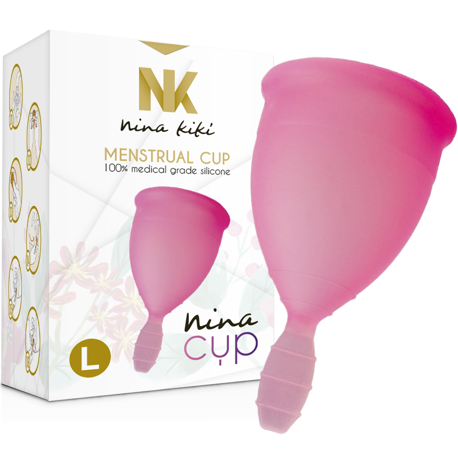Nina Kikí Nina Cup menstruációs kehely – Rózsaszín, L (6)