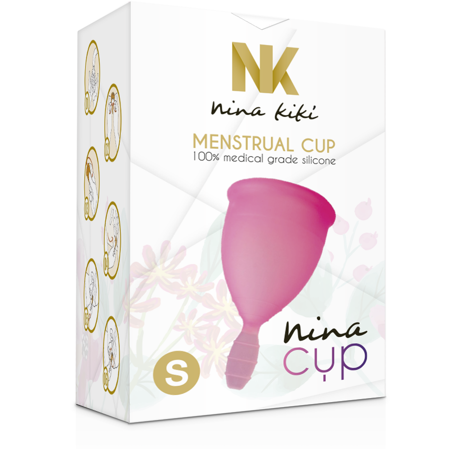 Nina Kikí Nina Cup menstruációs kehely – Rózsaszín, S (8)
