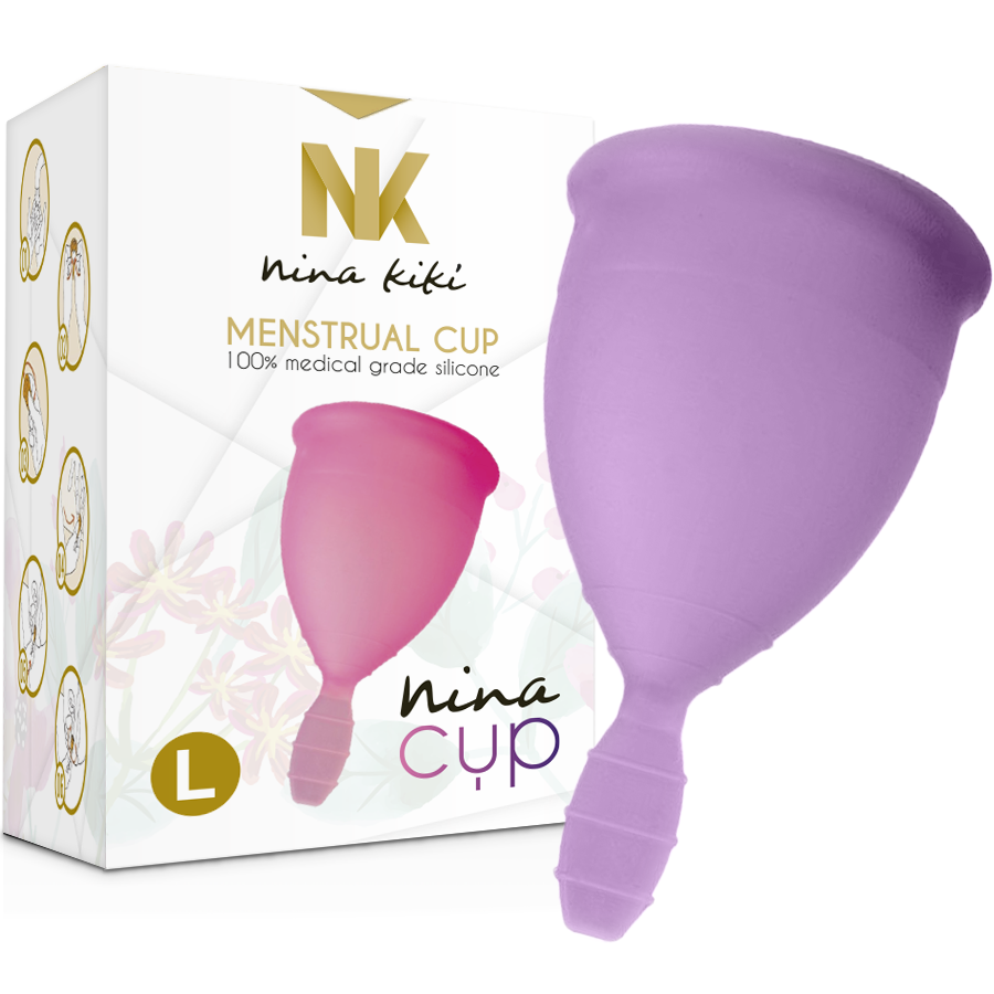 Nina Kikí Nina Cup menstruációs kehely – Lila, L (7)