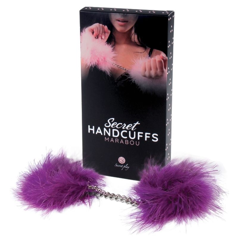Secret Play marabutollas kézbilincs – Lila (3)