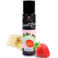 Secret Play Sweet Love ehető ízesített síkosító – 60 ml – Eper és fehér csokoládé (5)