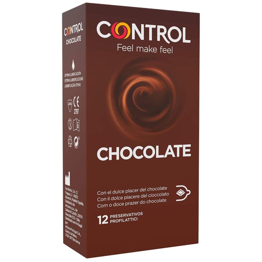 Control Adapta csokoládé ízesített óvszer – 12 db