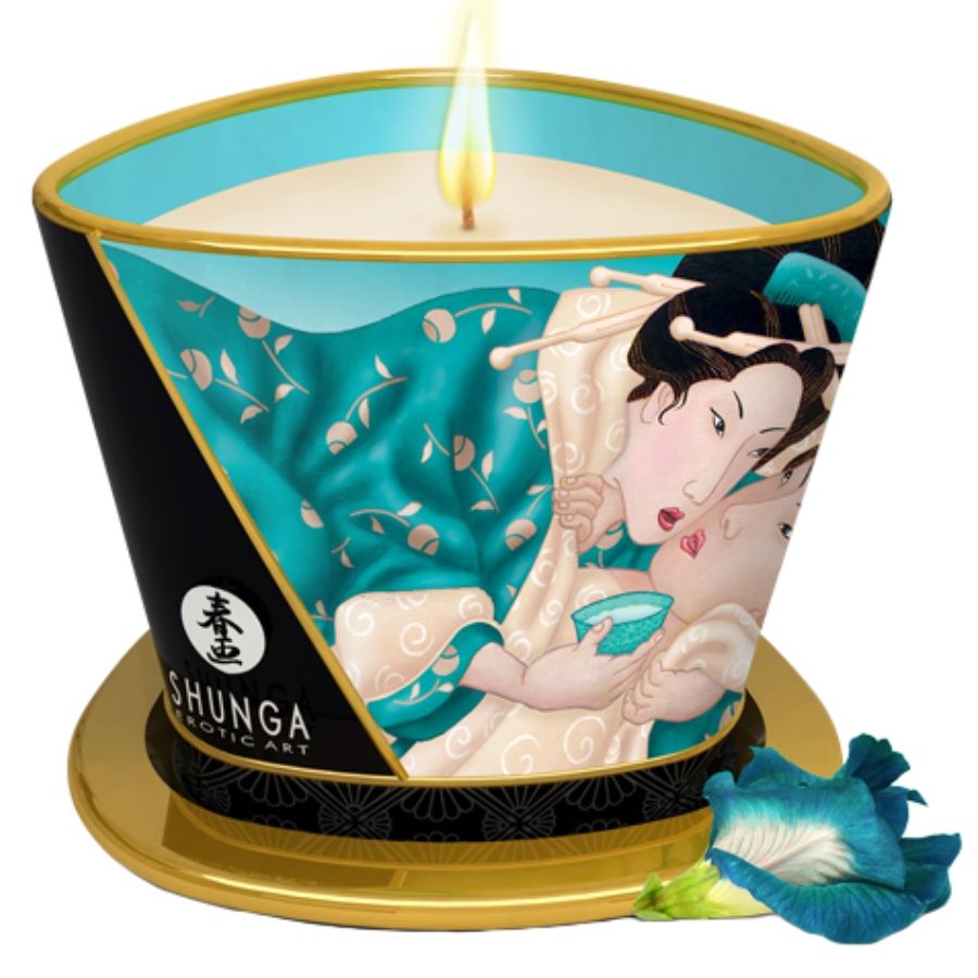 Shunga Island Blossoms masszázsgyertya – 170 ml