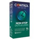 Control NonStop Dots & Lines késleltető óvszer – 12 db
